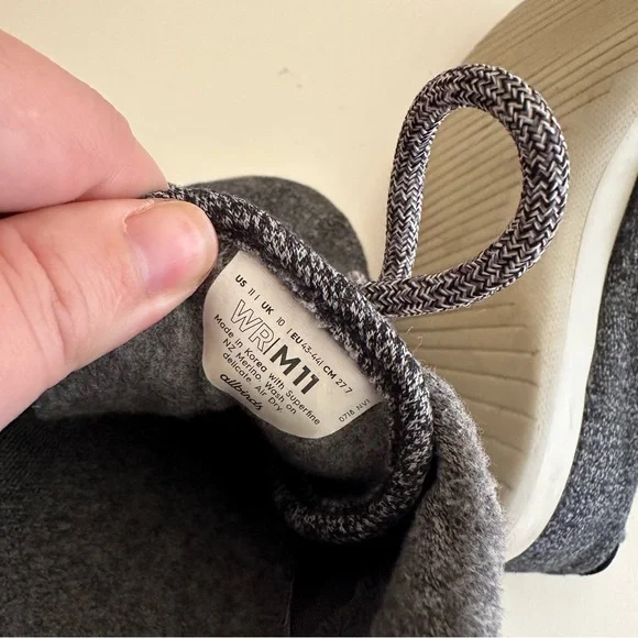 Allbirds Dark Grey Wool Runners Sneaker - Picture 10 of 10